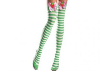 Be Wicked SB BW506, Striped thigh hi with strawberry. O/S As Shown Clothing