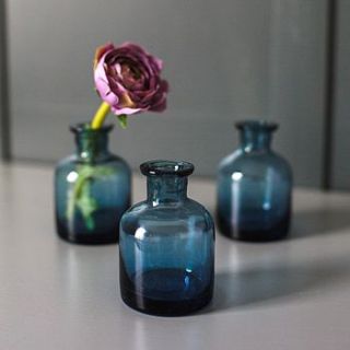 dawn blue bud vase by ebury home & garden