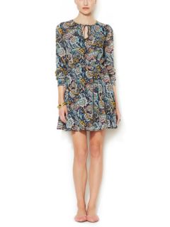 Paisley Crepe A Line Dress by Best Society