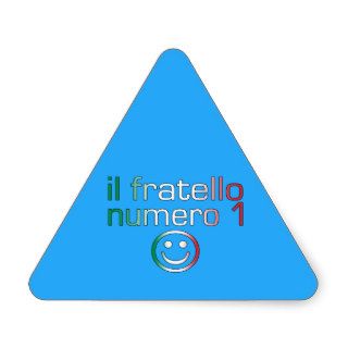 Il Fratello Numero 1   Number 1 Brother in Italian Stickers