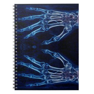 Blue Hands X ray notebook