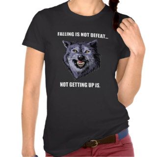 Courage Wolf   Falling is Not Defeat Shirt