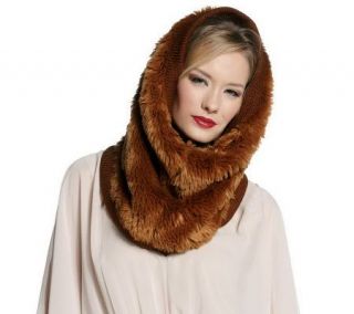 Luxe Rachel Zoe Faux Fur Snood with Lining —