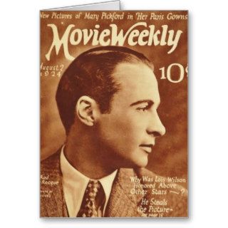 Rod La Rocque Vintage 1924 Movie Magazine Card
