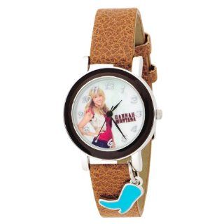 Hannah Montana Kids' HHM504 Brown Strap and Bezel with Boot Charm Watch Watches