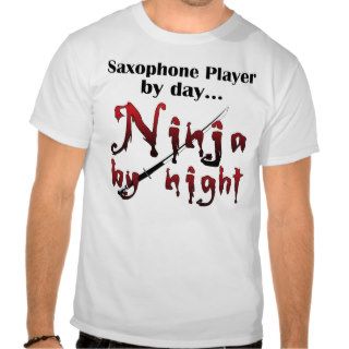 Saxophone Ninja T shirt
