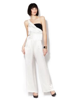 Silk One Shoulder Jumpsuit by Love & Liberty