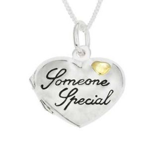 Someone Special Heart Locket in Sterling Silver and 14K Gold Plate