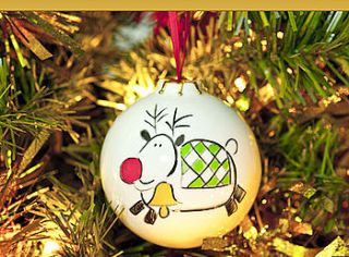 personalised christmas china bauble by the letteroom