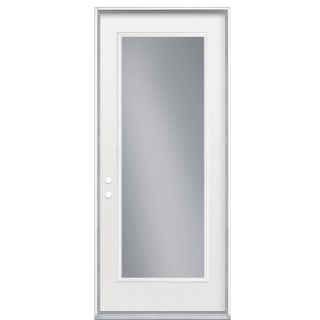 ReliaBilt Clear Outswing Fiberglass Entry Door (Common 80 in x 36 in; Actual 80.625 in x 37.5 in)