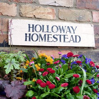 personalised house sign by delightful living