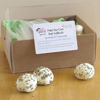 make your own bath truffles kit by aroma candles