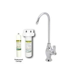 Westbrass Satin Nickel Cold Water Dispenser Drinking Faucet with Under counter Filter Kit Westbrass Kitchen Faucets