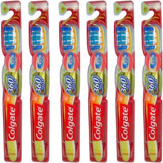 Colgate 360 ActiFlex Full Head Medium Toothbrush (Pack of 6) Colgate Toothbrushes