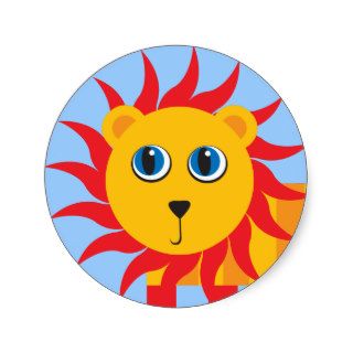 Cute Cartoon Lion Stickers