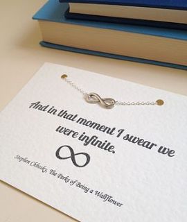 perks of being a wallflower infinity necklace by literary emporium