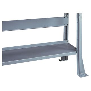 Tennsco Lower Shelf Unit — For 60in. Workbench, Medium Gray, Model# S-60  Workbenches