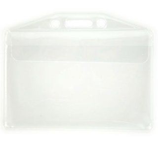 Clear Soft Vinyl Horizontal Badge Holder With Fold Over Flap (P/N 506 32FS) Sports & Outdoors