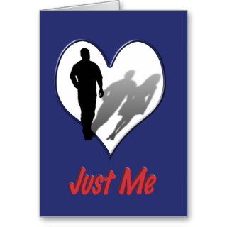Man Missing Woman Silhouette Cards