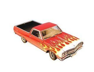 Exact Detail ED508 118 1965 Car Craft El Camino in Red with Flames Toys & Games