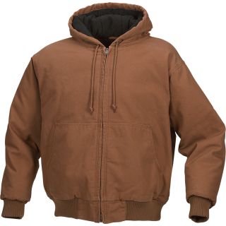 Gravel Gear Hooded Tundra Jacket — Brown, Large  Coats