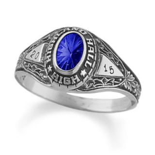 Ladies Silver Select™ Fantasia Class Ring by ArtCarved® (1 Stone