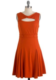 Pumpkin Up the Jam Dress  Mod Retro Vintage Dresses