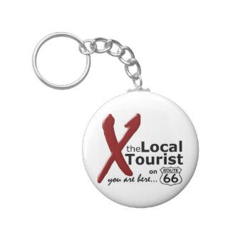 The Local Tourist on Route 66 Key Chain