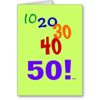 50 and Still Accounting   50th Birthday Card