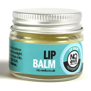 peppermint lip balm by no evil natural living