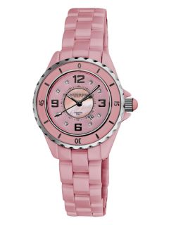 Womens Pink & Crystal Watch by Akribos XXIV