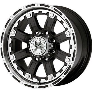 American Outlaw Armor Black Machined Face Wheel with Machined Finish (20x9"/8x180mm) Automotive