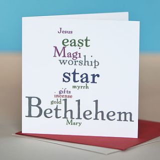 'visit of the magi' christmas card by belle photo ltd