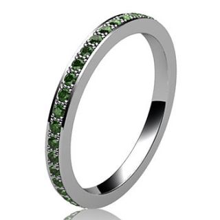 tsavorite garnet full eternity ring by flawless jewellery