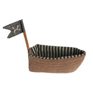 fabric toy boat by the chic country home