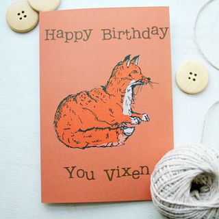woodland fox birthday card by goodnight boutique