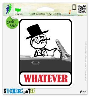 Whatever Forever Funny Meme Vinyl Car Bumper Window Sticker 5" x 4" Automotive