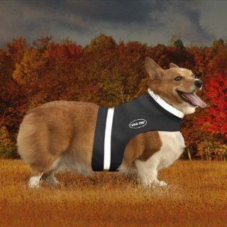Corky's Collars See Me Half Dog Vest, XX Small, Black  Pet Dresses 