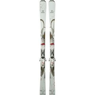 Rossignol Unique 6 Skis w/ Saphir 110L Bindings White/Red   Womens 2014