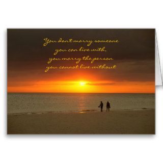 Anniversary card Sunset Love