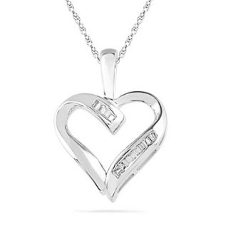 heart pendant in 10k white gold orig $ 199 00 169 15 take up to