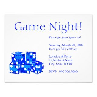 Game Night Invitations