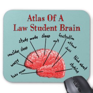 Atlas of Law Student Brain Mousepads