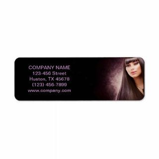 modern chic  purple salon Hair Stylist Labels
