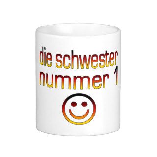 Die Schwester Nummer 1   Number 1 Sister in German Mug