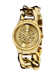 Womens Twisted Gold Watch by Akribos XXIV