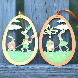 set of two easter decorations by drift living