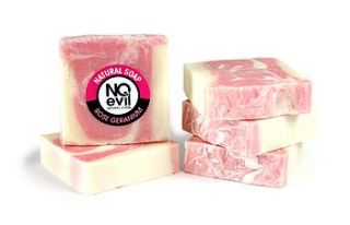 rose geranium natural soap by no evil natural living