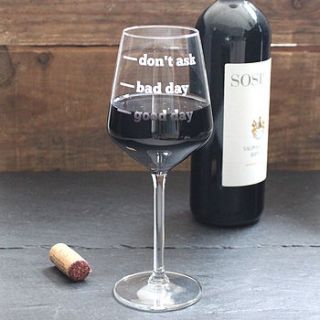 personalised wine glass by becky broome