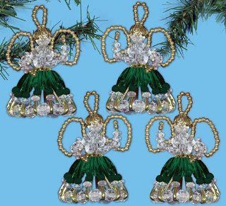 Shop Design Works Angels Ornaments Beading Kit   Green (set of 4) at the  Home Dcor Store